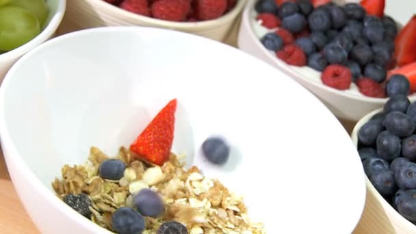 Stile di vita sano Colazione — Video Stock