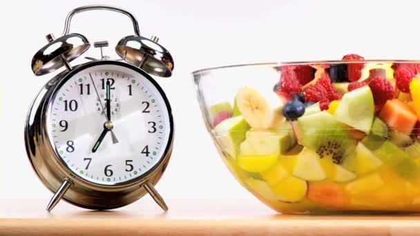 醒来，健康饮食 — 图库视频影像