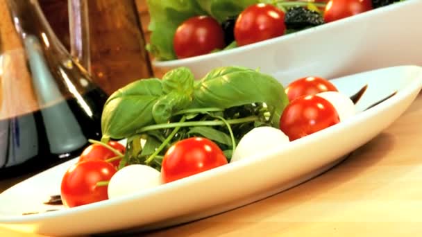 Healthy Mediterranean Food — Stock Video