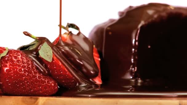 Pobłażliwy ciasto czekoladowe — Wideo stockowe