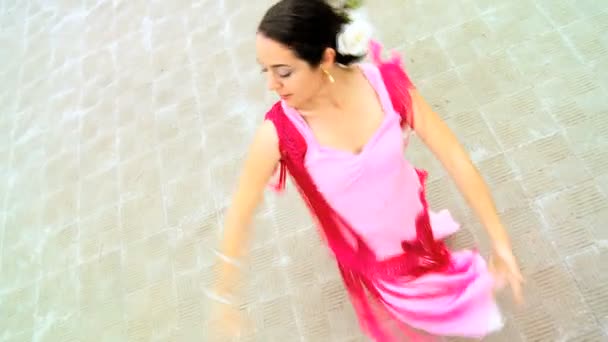 Bella ballerina di flamenco spagnola — Video Stock