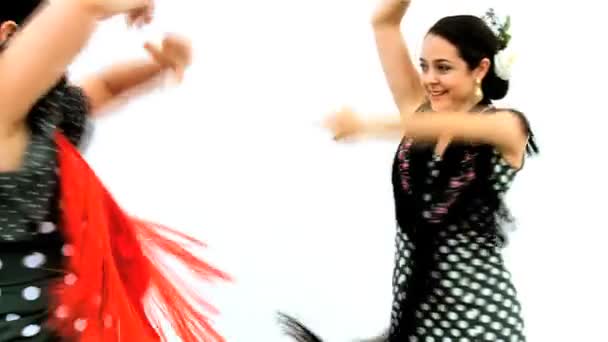 Vášnivé flamenco, tanec — Stock video