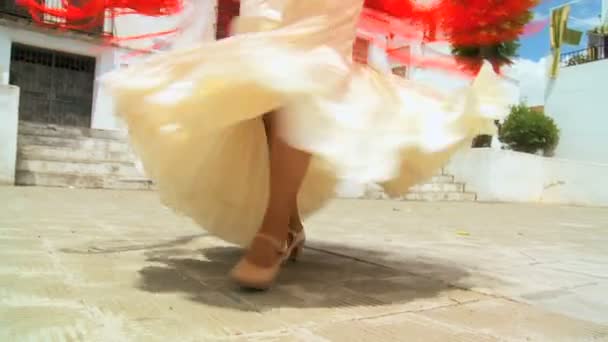 佛兰明高舞蹈的步骤 — 图库视频影像