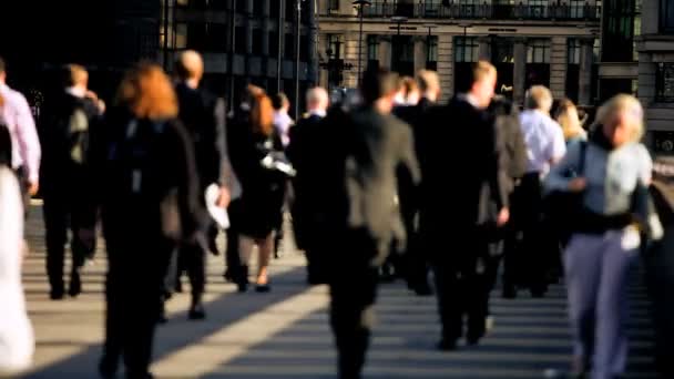 Busy City Commuters — Stock Video