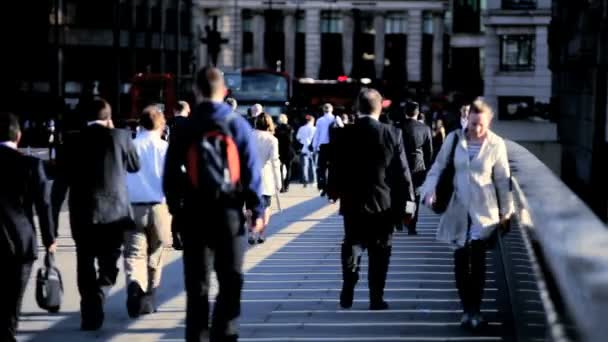 Commuteurs et bus de la ville — Video