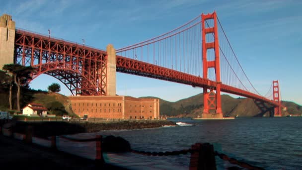 Golden gate bridge w stereoskopowym 3d — Wideo stockowe