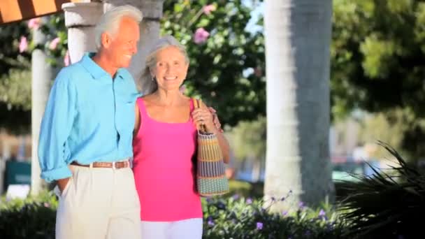 Retired Couple Enjoying Leisure Time — Stock Video