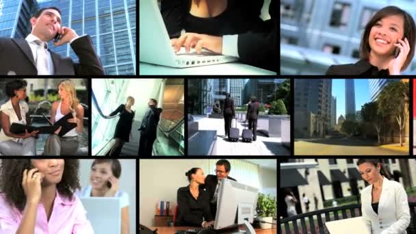 Montaje de negocios exitosos — Vídeos de Stock