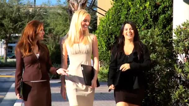 성공적인 여성 비즈니스 팀 — 비디오