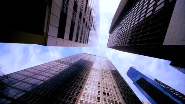 NYC Financial District Skyscrapers — Stock Video