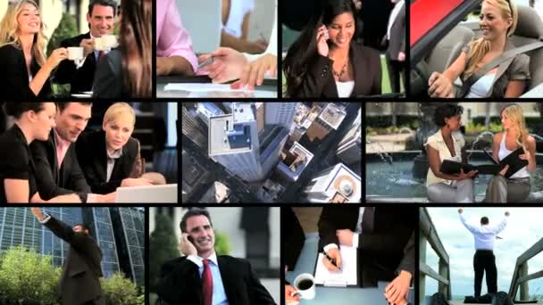 Sestřih z úspěšného podnikání — Stock video