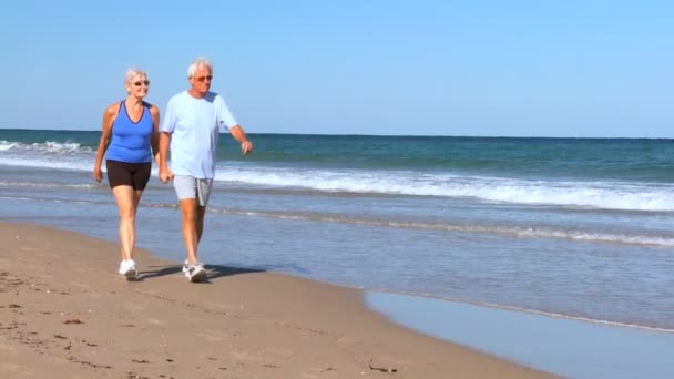 Seniors Healthy Exercise — Stock Video