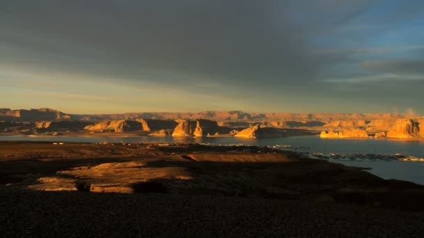 Panorama of Canyons of Lake Powell — Stock Video