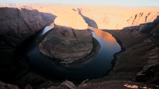 Coloradofloden horseshoe bend — Stockvideo