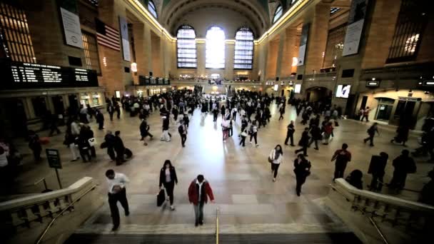 グランド ・ セントラル駅、ニューヨーク、米国 — ストック動画