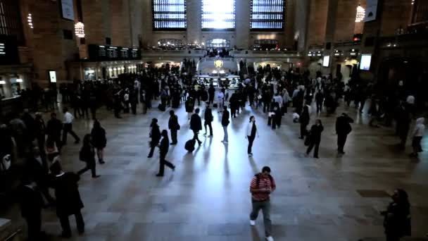 Grand Central Station Nueva York, Estados Unidos — Vídeos de Stock
