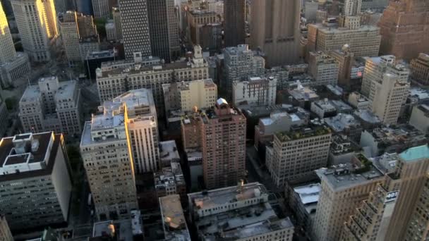 Luchtfoto van midtown manhattan, new york city, Amerika, Verenigde Staten — Stockvideo