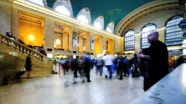 Timelapse Grand Central Station Nova York, EUA — Vídeo de Stock