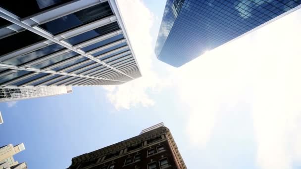 High Angle View of City Skyscrapers — Stock Video