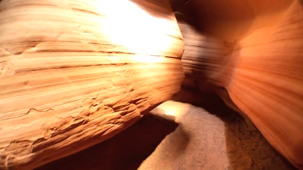 Rock Striations Caused by Climatic Wind — Stock Video