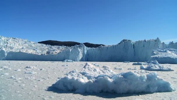 Arktis glaciärer & frusna havet — Stockvideo