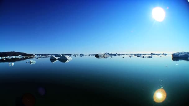 Gelo de deriva produzido mudança climática — Vídeo de Stock