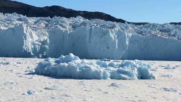Geleiras do Árctico & Mar congelado — Vídeo de Stock