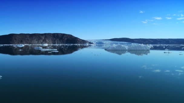 Большой ледник Диско Бей, Гренландия — стоковое видео