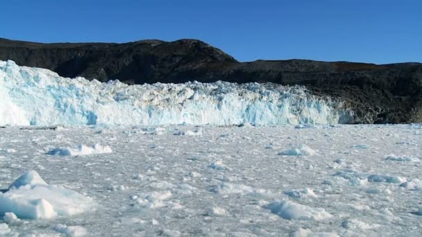 Majestätiska is glaciären i Arktis — Stockvideo