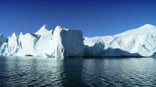 Frozen Land Mass in the Arctic — Stock Video