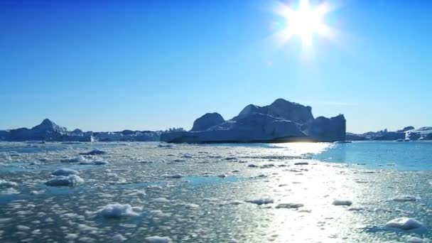 큰 빙산은 북극에 표류 — 비디오