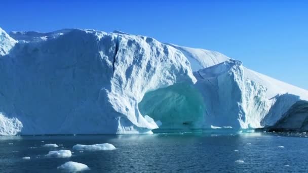 Paysage gelé de l'Arctique — Video