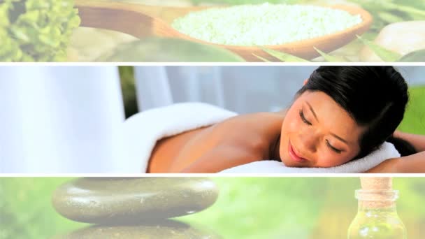 Montage de luxe Femme Spa Lifestyle — Video