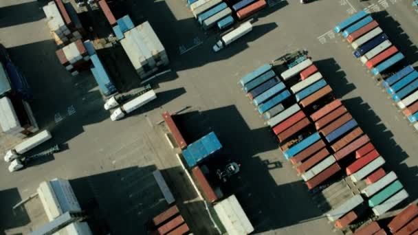 Luchtfoto van de haven van oakland, san francisco, Californië, Verenigde Staten — Stockvideo