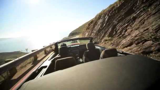 Cabriolet Convertible Driving San Francisco — Stockvideo
