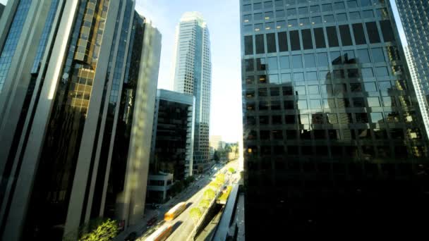 Time lapse Busy Downtown Traffic — Stock Video