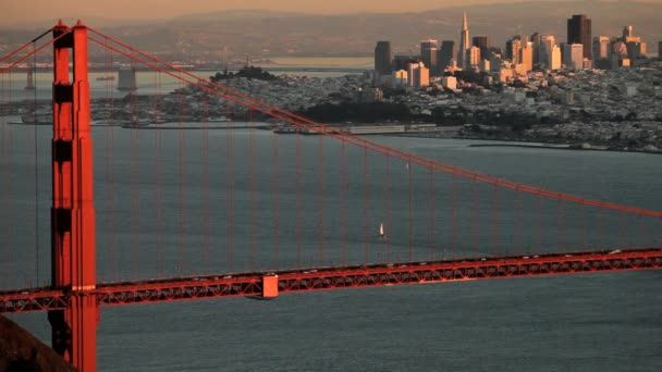 Panoramique San Francisco et Golden Gate Bridge — Video