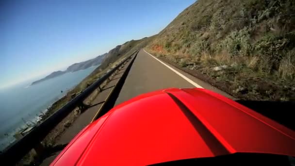 Viaje por carretera de vacaciones San Francisco — Vídeo de stock