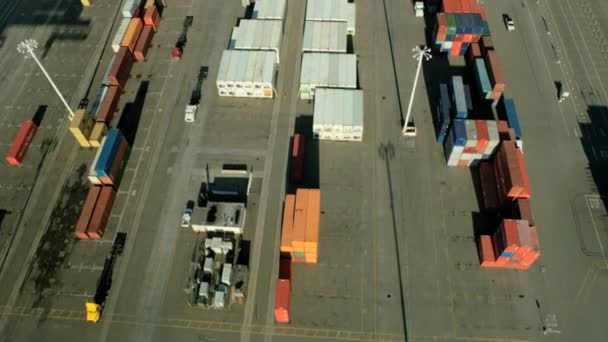 Aerial view of the Port of Oakland, San Francisco, California, USA — Stock Video