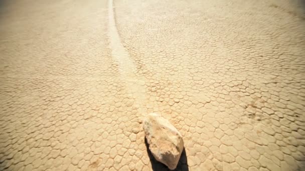 Moving Rock Phenomenon Valle de la Muerte Colorado — Vídeos de Stock