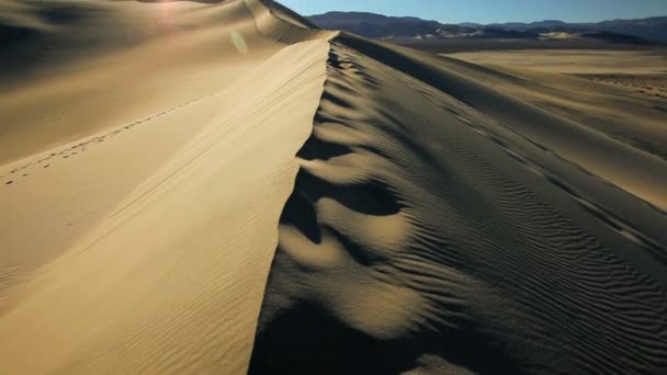 Dunas de Areia Deserto Árido — Vídeo de Stock