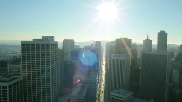 Vue aérienne des rues encombrées de San Francisco, États-Unis — Video