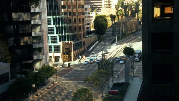 Time lapse Traffico occupato in centro città — Video Stock