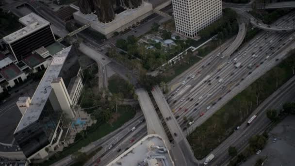 Aerial view of city buildings Los — Stock Video