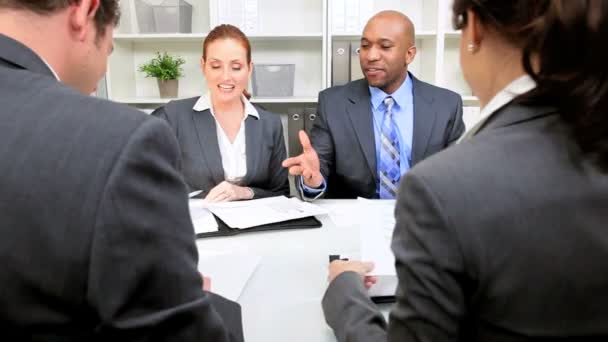 Reunião Comité Orçamental Jovens Executivos de Empresas — Vídeo de Stock