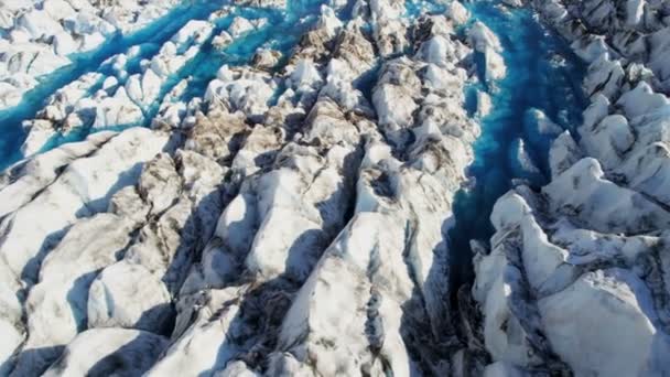 Piscinas de formações glaciais — Vídeo de Stock