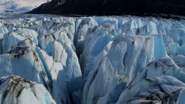 Knik ledovec a chugach hory — Stock video