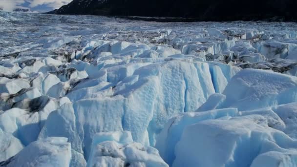 Knik 冰川和楚加奇山 — 图库视频影像