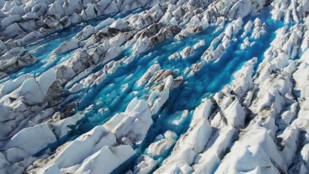 Piscinas de formaciones glaciales — Vídeos de Stock