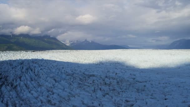 Вид на льодовик knik — стокове відео